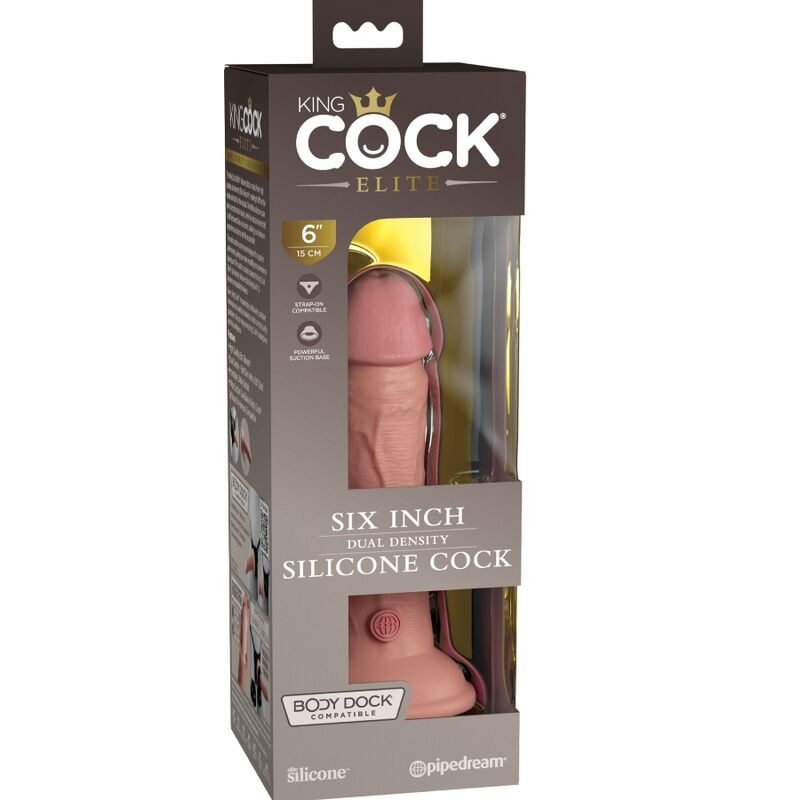 King Cock - Elite Realistic Silicone Dildo 15.2 Cm