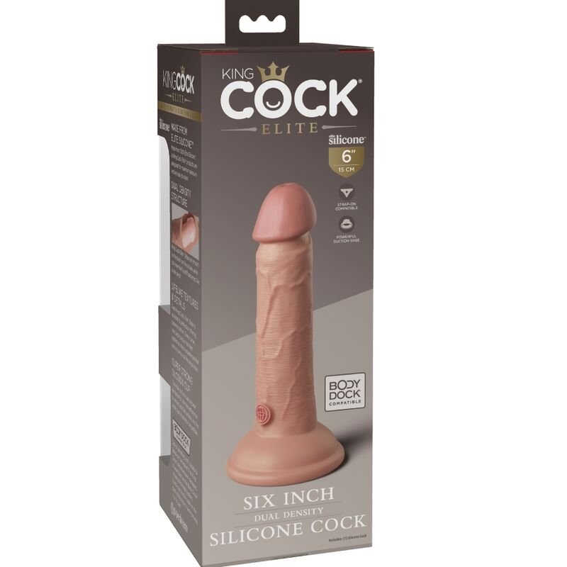 King Cock - Elite Realistic Silicone Dildo 15.2 Cm