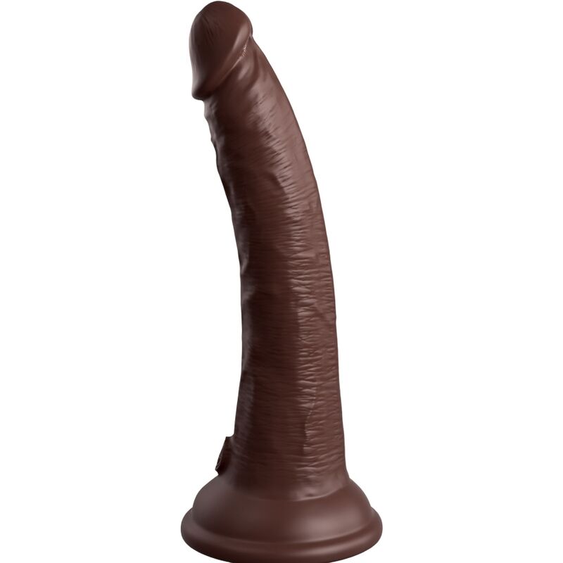 King Cock - Elite Realistic Silicone Dildo 17.8 Cm Brown