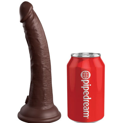 King Cock - Elite Realistic Silicone Dildo 17.8 Cm Brown