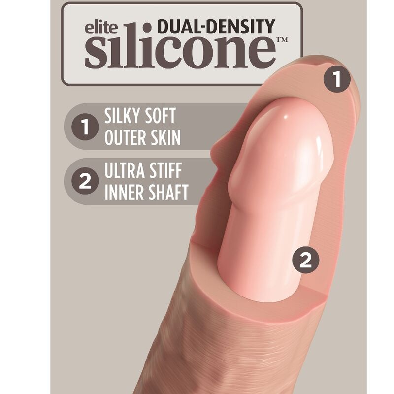 King Cock - Elite Realistic Silicone Dildo 23 Cm