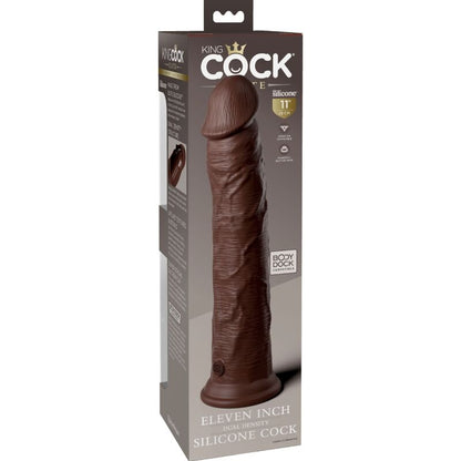 King Cock - Elite Realistic Silicone Dildo 28 Cm Brown