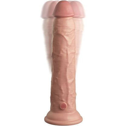 King Cock - Elite Realistic Dildo Vibrator & Silicone Remote Control 23 Cm