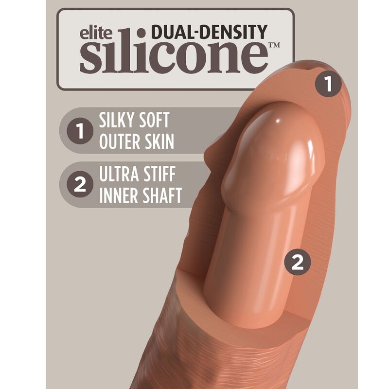 King Cock - Elite Comfy Adjustable Harness With Dildo 17.8 Cm