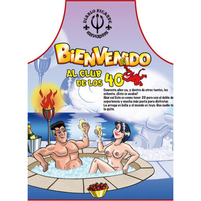 Diablo Picante Novelty Party Apron Years — 40 Years