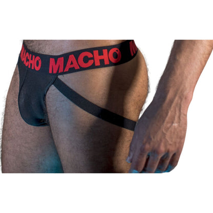 Macho - Mx26X2 Jock Black/Red Xl