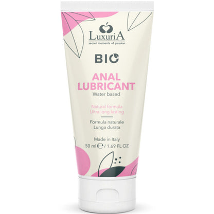 Intimateline Luxuria Bio water-based anal lubricant 50 ml bottle
