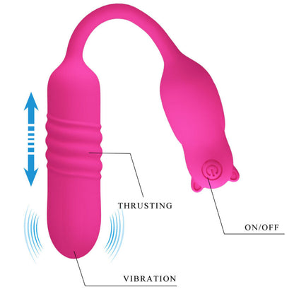 Pretty Love - Pink Silicone Vibrating Bullet