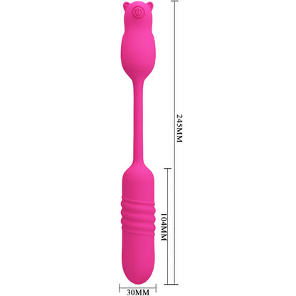 Pretty Love - Pink Silicone Vibrating Bullet