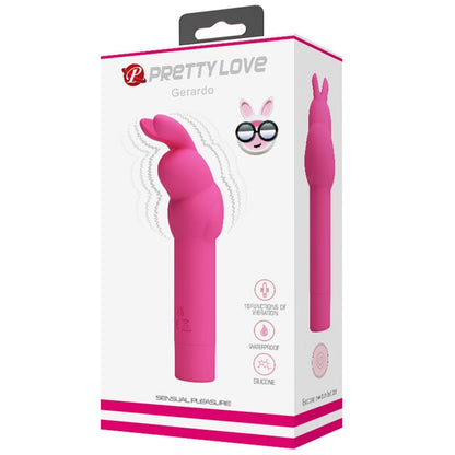 Pretty Love - Gerardo Fuschia Rabbit Silicone Vibrator