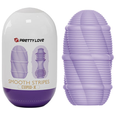 PRETTY LOVE - Smooth Stripes Cupid Masturbator Egg by DelighToys