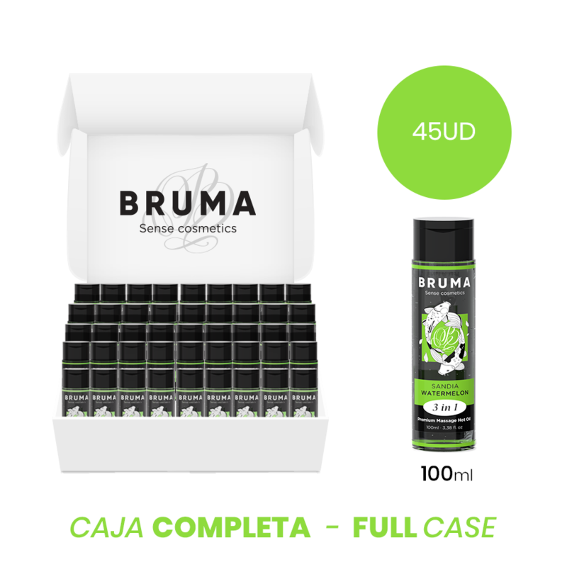 Moq 45 - Bruma Premium Massage Hot Oil Watermelon 3 In 1 - 100 Ml