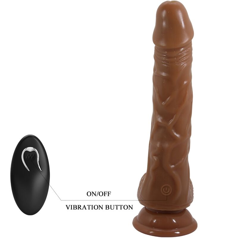 Baile - Bodach Realistic Vibrator With Remote Control Suction Cup