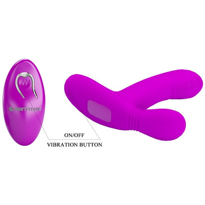 Pretty Love - Geri Clitoris Massager Pink Remote Control