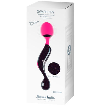 Discover versatile pleasure with the Adrien Lastic Symphony Massager Wand. With 10 vibration modes, ergonomic design, and a silent motor, it’s perfect for intimate or muscle relaxation.3