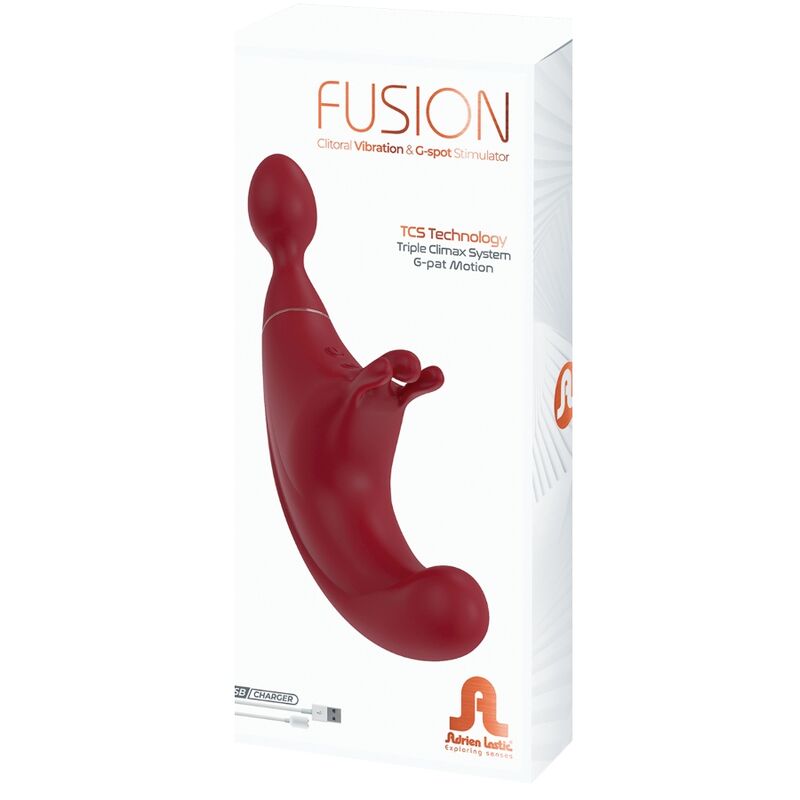 Adrien Lastic - Triple Clitoris Stimulator G-Spot Red Unleash a new world of pleasure with the Adrien Lastic Fusion Triple Clitoris Stimulator G-Spot in Red. 3