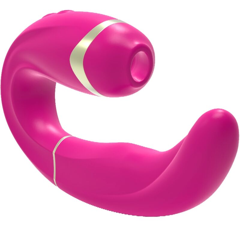 Explore unparalleled pleasure with Adrien Lastic Clitoris Sucker G-Spot Stimulator pulsations in one toy. 7 modes, skin-friendly silicone, USB rechargeable.4