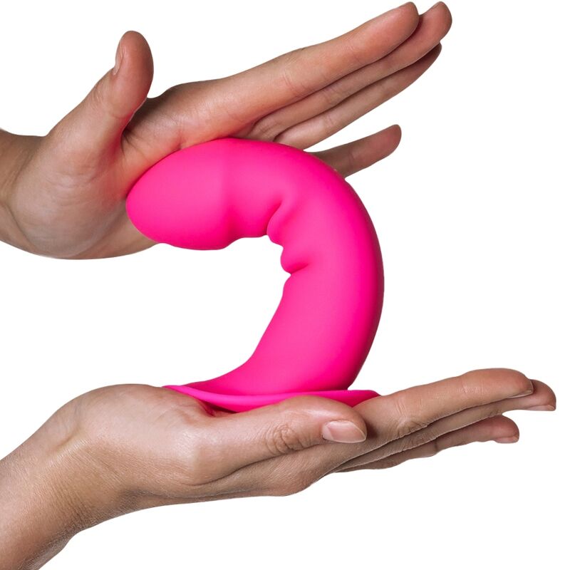 Experience realism with Adrien Lastic Silicone Dildo Pink. Double-density Silexpan, suction base, and thermo-reactive properties for versatile and lifelike pleasure.2