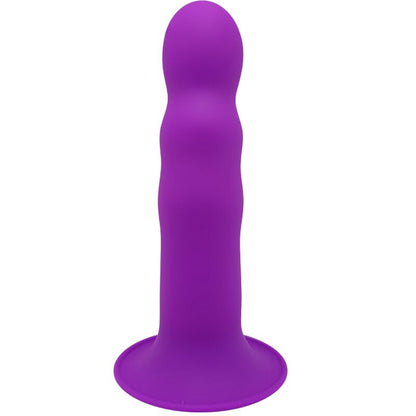 Experience lifelike pleasure with Adrien Lastic Silicone Dildo Violet. Double-density Silexpan, thermo-reactive design, and suction base for versatile, realistic sensations.1