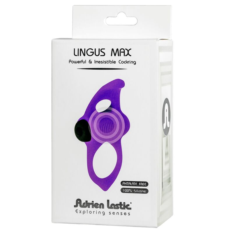 Enhance intimacy with the Adrien Lastic Lingus Vibrator Ring. Featuring a flexible clitoral stimulator, dual rings, and three silent vibration intensities, it's perfect for couples.4