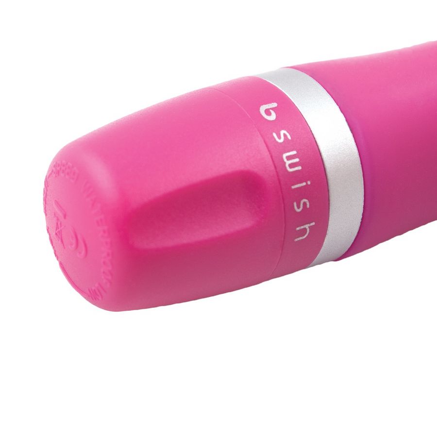 Experience versatile pleasure with the B Swish Bcute Clitoral Stimulator. Compact, submersible, and made with silky silicone. Adjustable vibrations in blue, pink, or purple.10