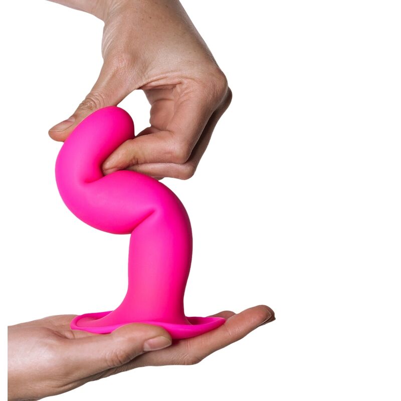 Adrien Lastic Silicone Dildo Fuchsia. Double-density Silexpan, thermo-reactive, suction base, harness-compatible. Perfect for versatile and lifelike pleasure2