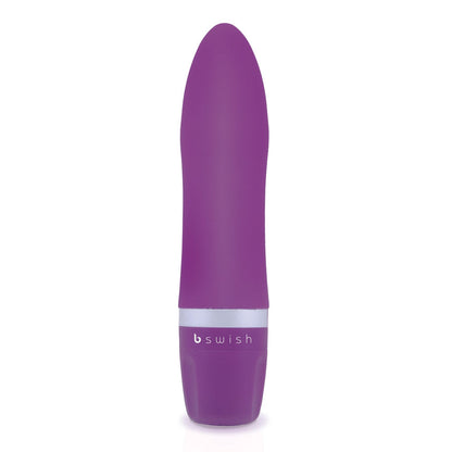 Experience versatile pleasure with the B Swish Bcute Clitoral Stimulator. Compact, submersible, and made with silky silicone. Adjustable vibrations in blue, pink, or purple.14