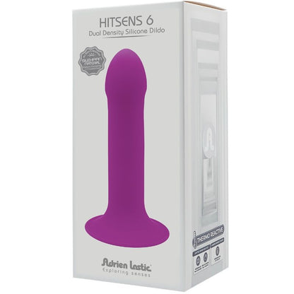 Adrien Lastic Hitsens Dildo Violet. Double-density Silexpan, thermo-reactive properties, suction base, and harness compatibility for versatile, lifelike pleasure.3