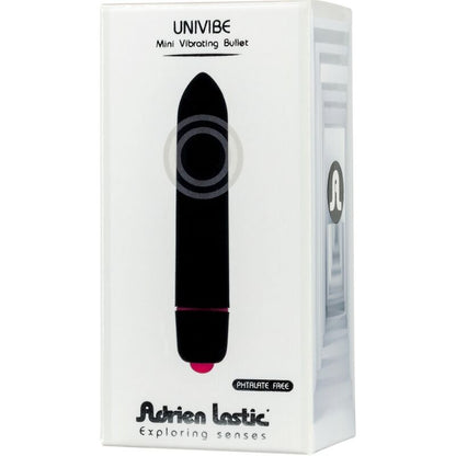 Discover the Adrien Lastic Univibe Vibrating Bullet for discreet pleasure on the go. With a powerful motor in a compact 9 cm design, it's perfect for travel and anytime use.5