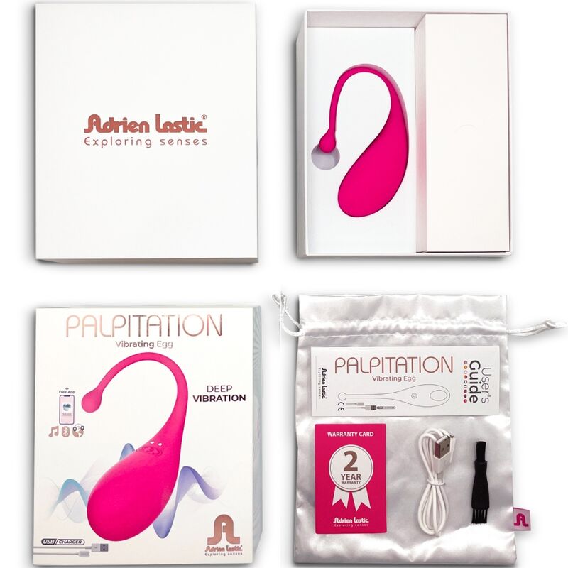 Experience discreet pleasure with the Adrien Lastic Palpitation Vibrating Egg. With 9 vibration modes, waterproof design, and remote control via the AdLove app, enjoy endless possibilities at home or away.6