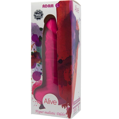 Discover lifelike pleasure with Alive Adam Realistic Penis. Made with SILEXPAN® double density silicone, strong suction base, and thermo-reactive effect.5