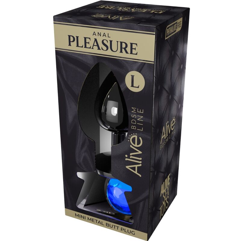 Explore new sensations with Alive Metal Anal Plug. Ergonomic design, body-safe stainless steel, 3 sizes, and available in vibrant colors with a shiny diamond base.7