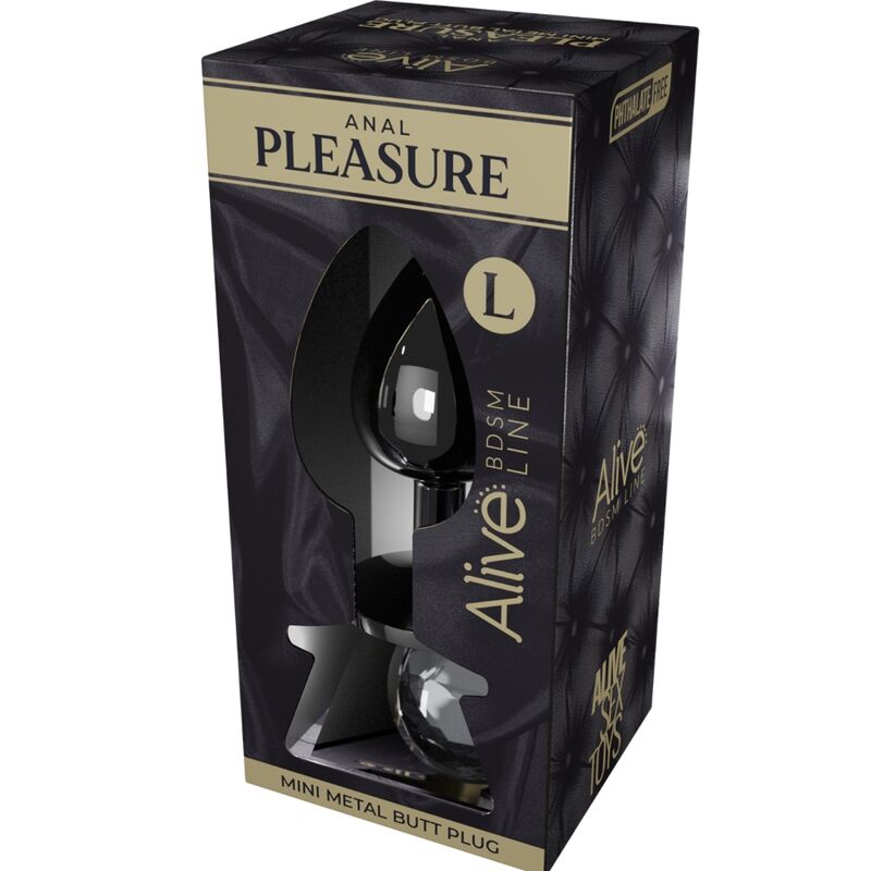 Explore new sensations with Alive Metal Anal Plug. Ergonomic design, body-safe stainless steel, 3 sizes, and available in vibrant colors with a shiny diamond base.1