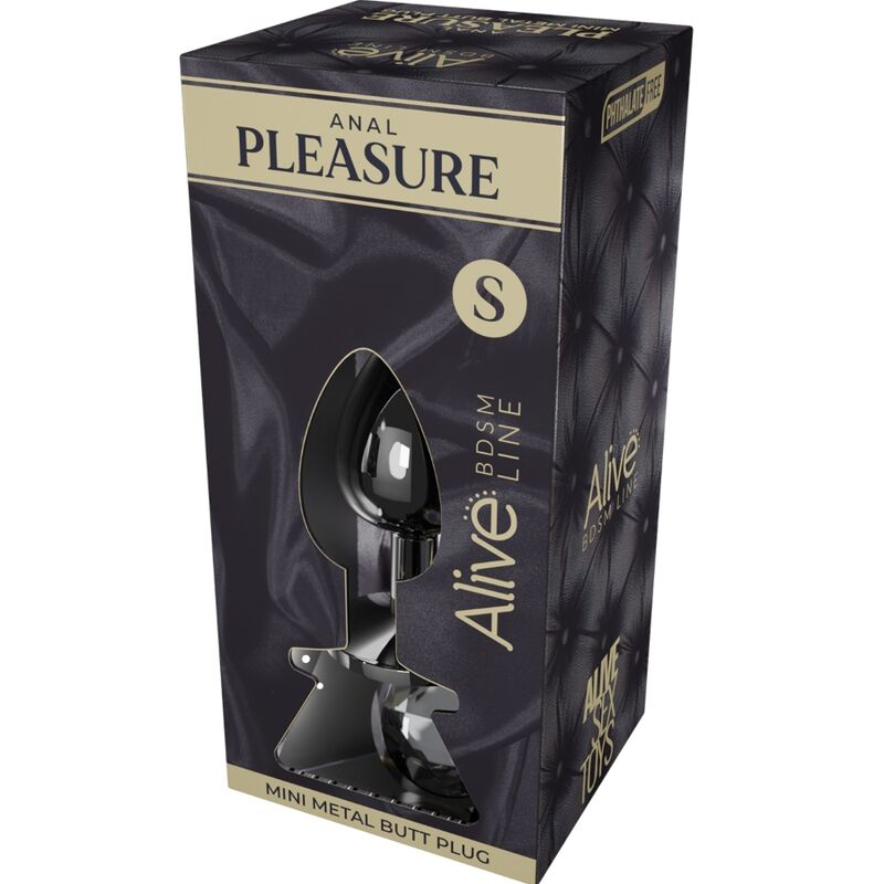 Explore new sensations with Alive Metal Anal Plug. Ergonomic design, body-safe stainless steel, 3 sizes, and available in vibrant colors with a shiny diamond base.5