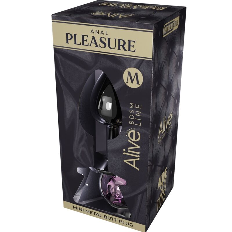 Explore new sensations with Alive Metal Anal Plug. Ergonomic design, body-safe stainless steel, 3 sizes, and available in vibrant colors with a shiny diamond base.15