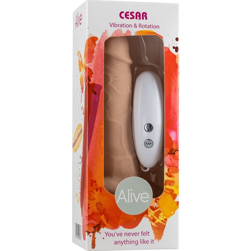 Experience lifelike sensations with the Alive Realistic Penis Vibrator Rotator. Featuring Future Skin material, 10 vibration modes, and a rotating shaft for intense pleasure. Eco-friendly and splash-proof.2