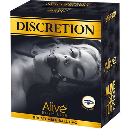 Enhance your BDSM play with Alive Discretion Breathable Gag. Body-safe, adjustable, breathable design for comfort and safety. Available in red and black.56