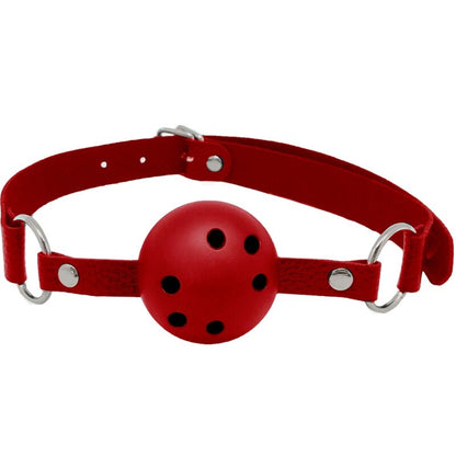 Enhance your BDSM play with Alive Discretion Breathable Gag. Body-safe, adjustable, breathable design for comfort and safety. Available in red and black.1