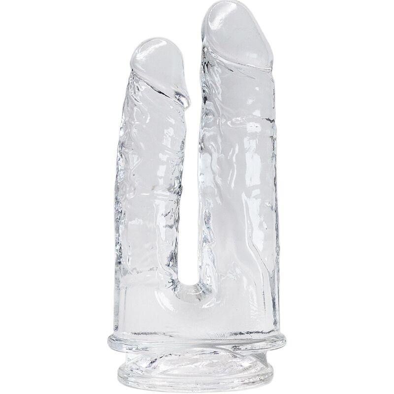 Explore double the pleasure with the Alive Double Realistic Penis Transparent. Made from soft, phthalate-free jelly, this waterproof double dildo adds a visually stimulating touch to intimate play.1
