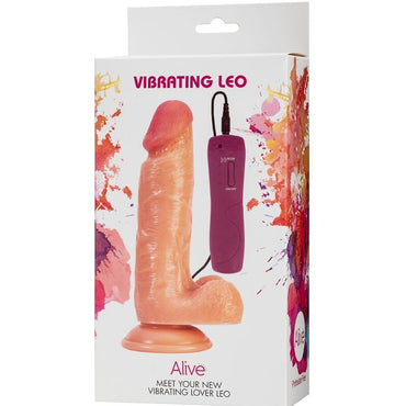 Discover lifelike pleasure with the Alive Leo Realistic Penis Vibrator. Featuring 10 adjustable vibration modes, a hands-free suction base, and a silky-smooth finish, this splash-proof vibrator is perfect for versatile play.2