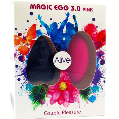 Discover pleasure anywhere with Alive Magic Vibrating Egg. Compact, silent, 10 vibration modes, and wireless remote control for solo or couple play.3