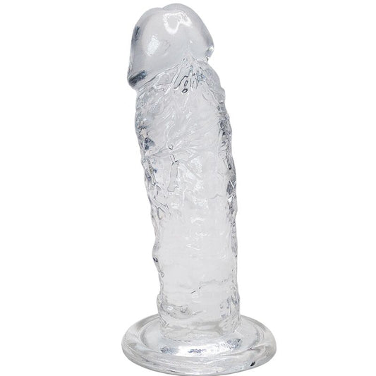 Enhance your experience with the Alive Majestic Realistic Penis. This transparent, body-safe dildo offers lifelike texture and a suction base, ideal for hands-free pleasure. Waterproof and easy to clean.