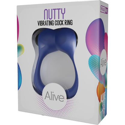 Enhance your experience with the Alive Nutty Vibrating Ring Blue. Designed for intensified pleasure, this elastic, body-safe vibrating cock ring strengthens erections and boosts satisfaction.4