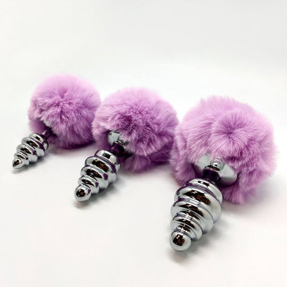 Explore heightened anal pleasure with the Alive Anal Plug Spiral Metal. Spiral design, fluffy tail, and thermal sensations offer a luxurious and playful experience.10