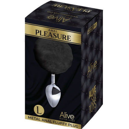 Experience anal pleasure with the Alive Anal Plug Metal Fluffy. Made of body-safe metal, with a smooth design, fluffy pompom, and heat/cold options for added sensation.11