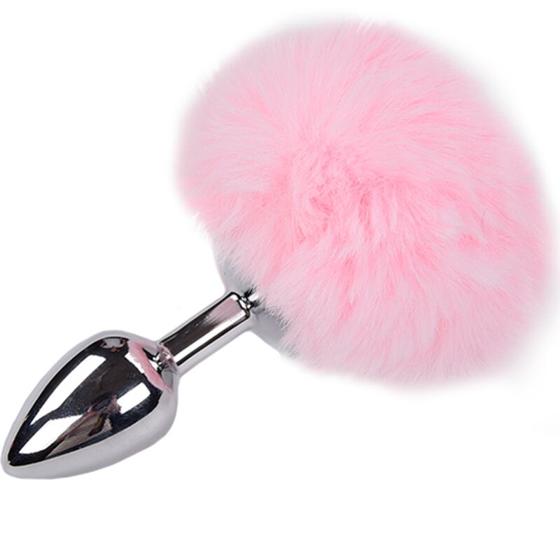 Experience anal pleasure with the Alive Anal Plug Metal Fluffy. Made of body-safe metal, with a smooth design, fluffy pompom, and heat/cold options for added sensation.4