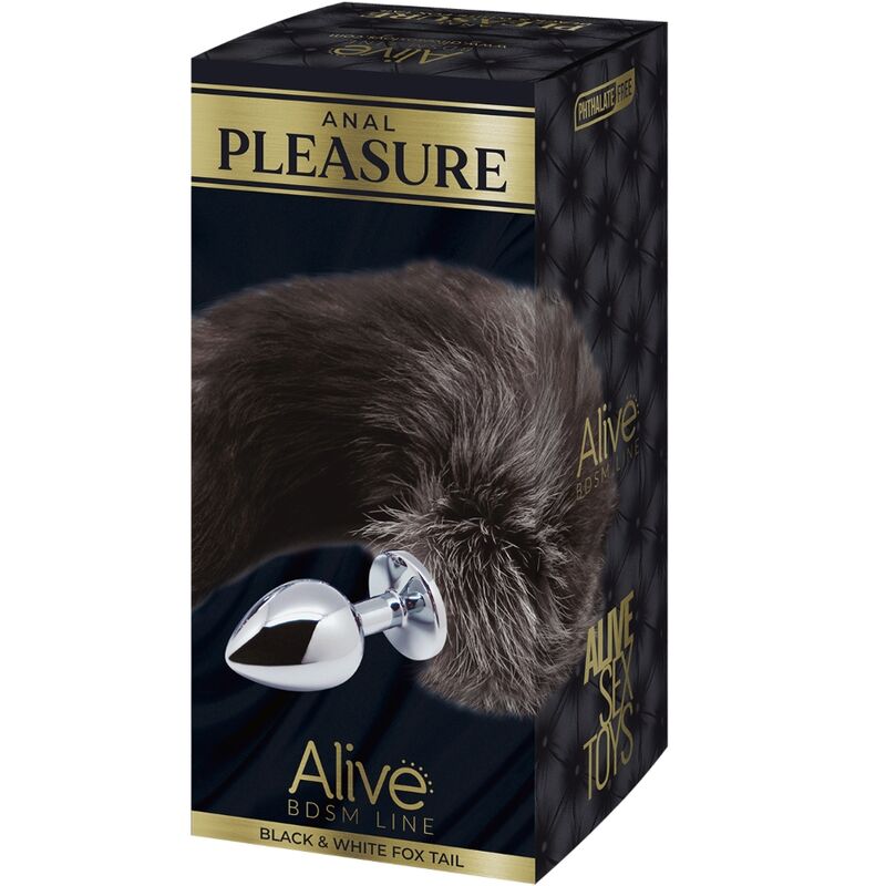 Elevate pleasure with the Alive Anal Plug Fox Tail. Body-safe design, synthetic fur tail, 3 sizes, splash-proof, and perfect for playful and sensual exploration.7