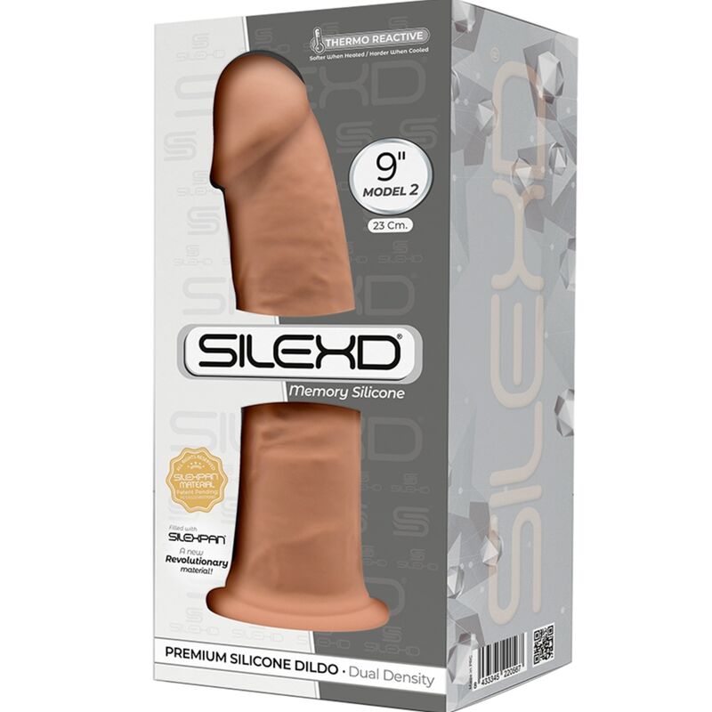 Silexd - Model 2 Realistic Penis Premium Silexpan Silicone Caramel 23 Cm