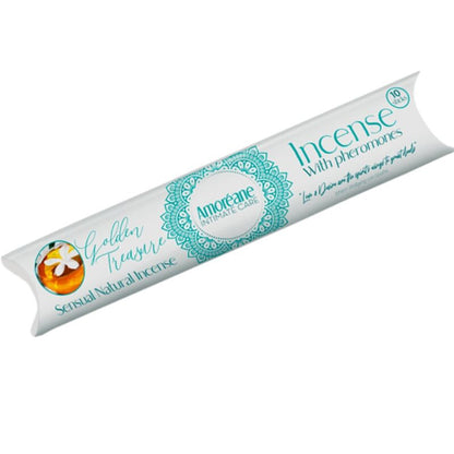 Set the mood with Amoreane Pheromone Incense Sticks. Infused with Golden Treasure's musky jasmine aroma, these sticks intensify attraction and ignite passion.3