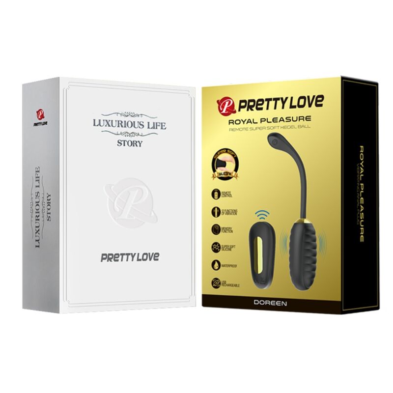 Pretty Love - Doreen Luxury Rechargeable Vibrating Egg Black